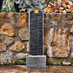 Teamson Home LED Stone Finish Outdoor Waterfall Fountain - Size: 98.0 x 22.0 x 34.0cm - Black - Wilko - thumbnail 3