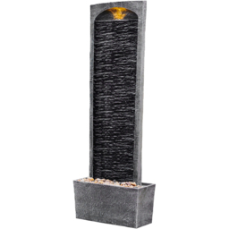 Teamson Home LED Stone Finish Outdoor Waterfall Fountain - Size: 98.0 x 22.0 x 34.0cm - Black - Wilko - thumbnail 4