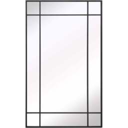 The Fenestra Black Wall Mirror 180 x 110cm - MirrorOutlet - Wilko