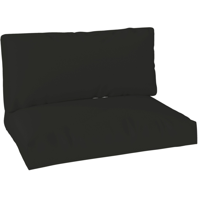 Outsunny 2 Seater Black Pallet Cushion - Size: 20 x 80 x 120cm - Wilko - image 1