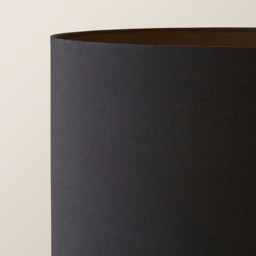 ValueLights Marissa Black Fabric Drum Shade LED Floor Lamp - Size: 145 x 45 x 45cm - Silver - Wilko - thumbnail 4