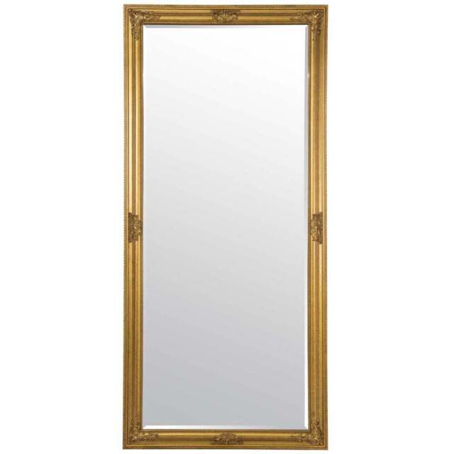 MirrorOutlet Austen Gold Wall Mirror 160 x 73cm - Wilko - image 1