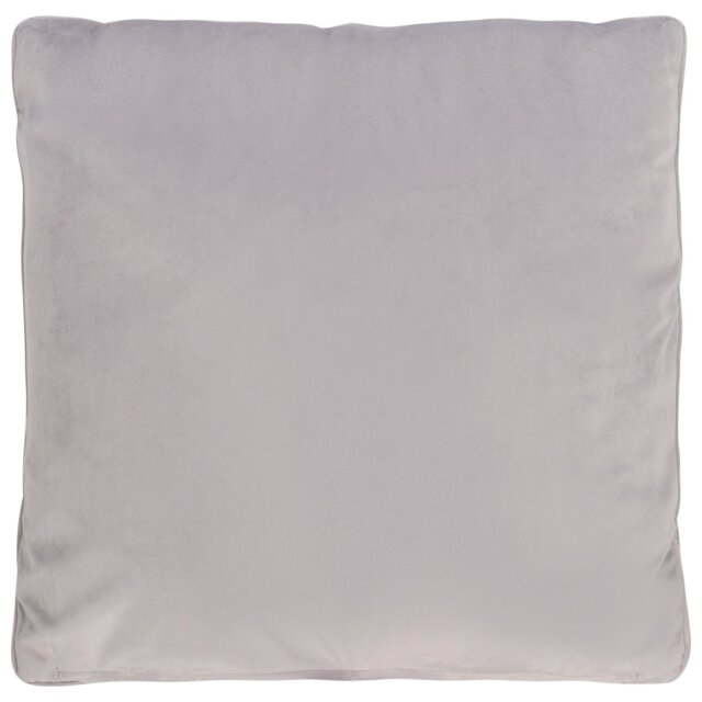 Divante Vermont Silver Velvet Cushion 45 x 45cm - Wilko - image 1