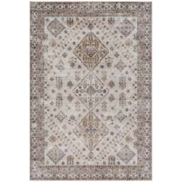HOMCOM Beige Flannel Non Slip Rug 200 x 290cm - Yellow - Wilko - thumbnail 1