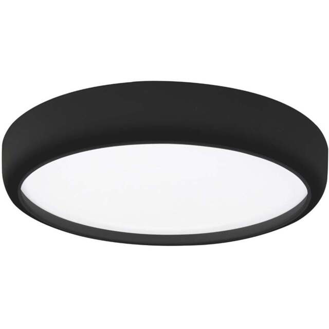 Milagro Gea Black LED Ceiling Lamp 230V - Size: 39 x 39 x 7cm - Wilko - image 1