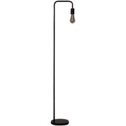 Kliving Caitlin Black Industrial Filament Bulb Floor Lamp - Size: 146 x 21 x 21cm - Wilko - thumbnail 1