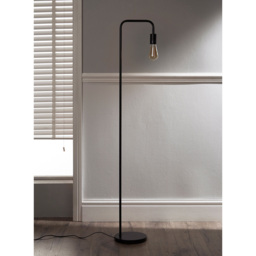 Kliving Caitlin Black Industrial Filament Bulb Floor Lamp - Size: 146 x 21 x 21cm - Wilko - thumbnail 3