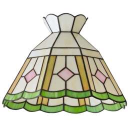 ValueLights Beatrix Tiffany Easy Fit Shade - Size: 19.5 x 26.5 x 26.5cm - Multi - Wilko