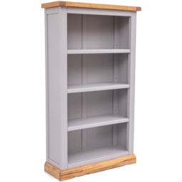 Biccari 4 Shelf Grey Bookcase - Wilko - thumbnail 4