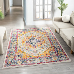 Desire Rugs San Marino Multicolour Floral Rug 120 x 170cm - Size: 170 x 120 x 0.8cm - Wilko - thumbnail 3