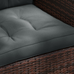 Outsunny Light Grey 4 Piece Back and Seat Replacement Cushion 60 x 60cm - Size: 35 x 17 x 10cm - Wilko - thumbnail 4