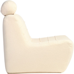 Desser Furniture Vanilla Boucle Fabric Cosy Chair - Size: Single - White - Wilko - thumbnail 7