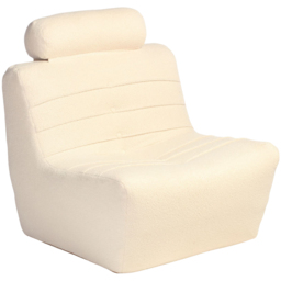 Desser Furniture Vanilla Boucle Fabric Cosy Chair - Size: Single - White - Wilko - thumbnail 3