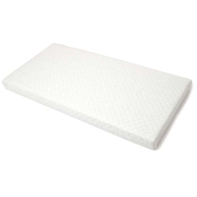 Clair De Lune Essential Fibre Cot Bed Mattress - Size: 8 x 70 x 140cm - White - Wilko - image 1