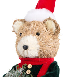 Christmas Bear Standing Decoration Multicolour - Santa's Chalet - Wilko - thumbnail 5