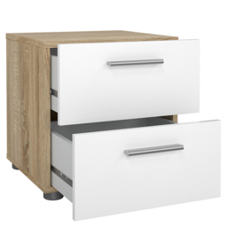 Florence Pepe Oak and White 3 Piece Bedroom Furniture Set - Brown - Furniture To Go - Wilko - thumbnail 4