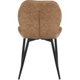 Indoor Living Jaydn Set of 4 Brown Distressed Leather Dining Chairs - Wilko - thumbnail 7