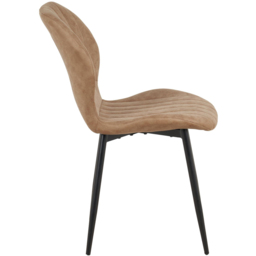 Indoor Living Jaydn Set of 4 Brown Distressed Leather Dining Chairs - Wilko - thumbnail 6