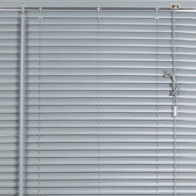 PVC Venetian Blind Grey Linen 180cm x 152cm - Wilko - image 1