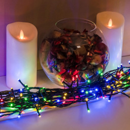 The Christmas Centre 480 Multicoloured LED Multifunction Green Cable String Light 46m - Size: 3600 x 0.5 x 1cm - Wilko - thumbnail 6