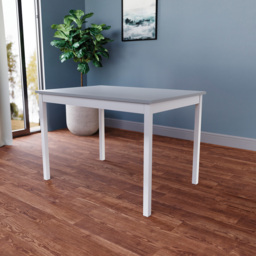 VIDA DESIGNS Yorkshire 4 Seater Dining Set White and Grey - Wilko - thumbnail 4