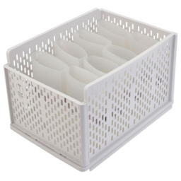 Living and Home Stackable Clothes Storage Basket Drawer with Shirt Folders - Size: 46 x 28 x 32cm - White - Wilko - thumbnail 4