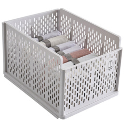 Living and Home Stackable Clothes Storage Basket Drawer with Shirt Folders - Size: 46 x 28 x 32cm - White - Wilko - thumbnail 3