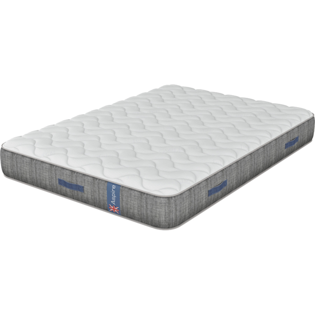 Aspire Single Natural Cooling Pocket+ Mattress - White - Wilko - image 1