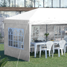 Outsunny 3 x 6m White Heavy Duty Gazebo - Size: 270 x 295 x 585cm - Wilko - thumbnail 5