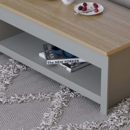 Vida Designs Arlington Grey Sliding Top Coffee Table - Size: 47 x 105 x 40cm - Wilko - thumbnail 4