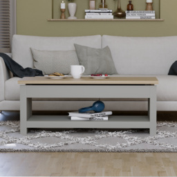 Vida Designs Arlington Grey Sliding Top Coffee Table - Size: 47 x 105 x 40cm - Wilko - thumbnail 6