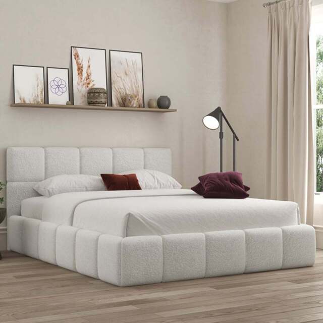 DS Living Ovella Single Dove Cubed Ottoman Bed - Grey - Wilko - image 1