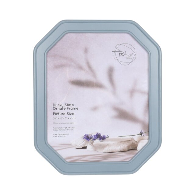 Ornate Photo Frame Dusky Slate 20 x 16in - Wilko - image 1