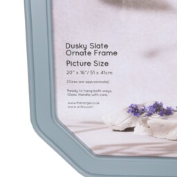 Ornate Photo Frame Dusky Slate 20 x 16in - Wilko - thumbnail 4