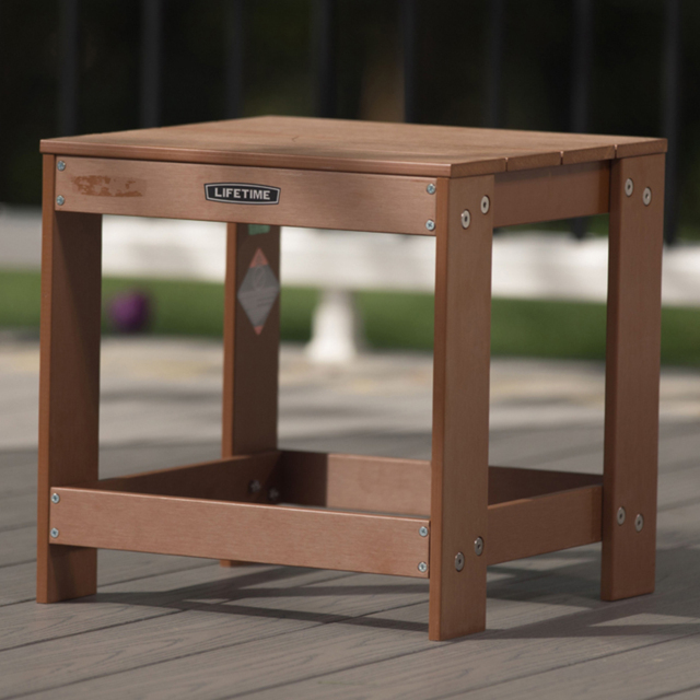 Lifetime Products Adirondack Brown Table - Size: 40.6 x 40.6 x 40.6cm - Wilko - image 1