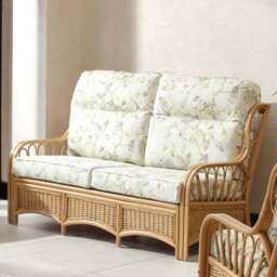 Desser Furniture Vale 3 Seater Light Oak Lily Sofa - Brown - Wilko - thumbnail 1