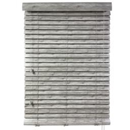 Wood Effect Venetian Blind 50mm - Chelsea Grey/90cm - Wilko