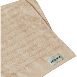 Misona Organic Cotton Natural Face Cloth 2 Pack - Size: 30 x 30cm - Brown - Wilko
