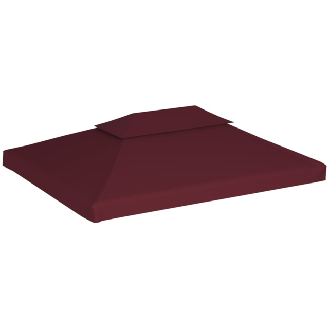 vidaXL 4 x 3m 2-Tier Red Gazebo Top Cover - Wilko - image 1