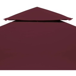 vidaXL 4 x 3m 2-Tier Red Gazebo Top Cover - Wilko - thumbnail 4