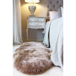 Origins Mink Genuine Sheepskin Rug 70 x 175cm - Size: 75 x 175cm - Brown - Origins Rugs - Wilko - thumbnail 5