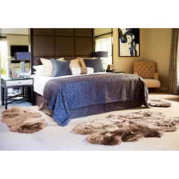 Origins Mink Genuine Sheepskin Rug 70 x 175cm - Size: 75 x 175cm - Brown - Origins Rugs - Wilko - thumbnail 6
