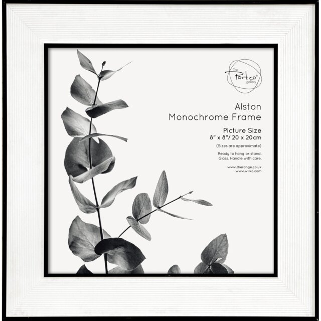 The Port. Co Gallery Alston Monochrome Photo Frame 8 x 8 inch - Wilko - image 1