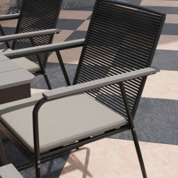 Outsunny 6 Seater Rattan Garden Dining Set Grey - Wilko - thumbnail 5