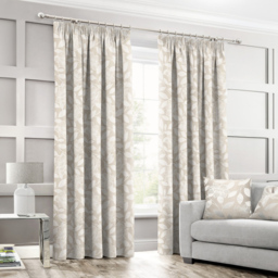 Intimates Serena Cream Tape Top Curtains 117 x 183cm - Size: W 117 x D 183cm - Wilko - thumbnail 1