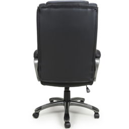 wilko Regent Black Executive Leather-Faced Office Chair - Size: 168 x 65 x 74cm - Shankar - thumbnail 7