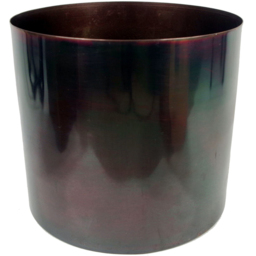 Botanik Gold and Iridescent Rainbow Metal Planter with Stand 38.5 x 18cm - Size: 38.5 x 18 x 18cm - Wilko - thumbnail 3