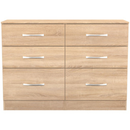 Crowndale Avon 6 Drawer Bardolino Oak Chest of Drawers - Wilko - thumbnail 4