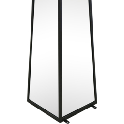 MirrorOutlet The Obelisk Black Metal Edged Mirrored Garden Ornament 100 x 20cm - Size: 100 x 20 x 20cm - Wilko - thumbnail 5