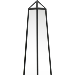 MirrorOutlet The Obelisk Black Metal Edged Mirrored Garden Ornament 100 x 20cm - Size: 100 x 20 x 20cm - Wilko - thumbnail 4